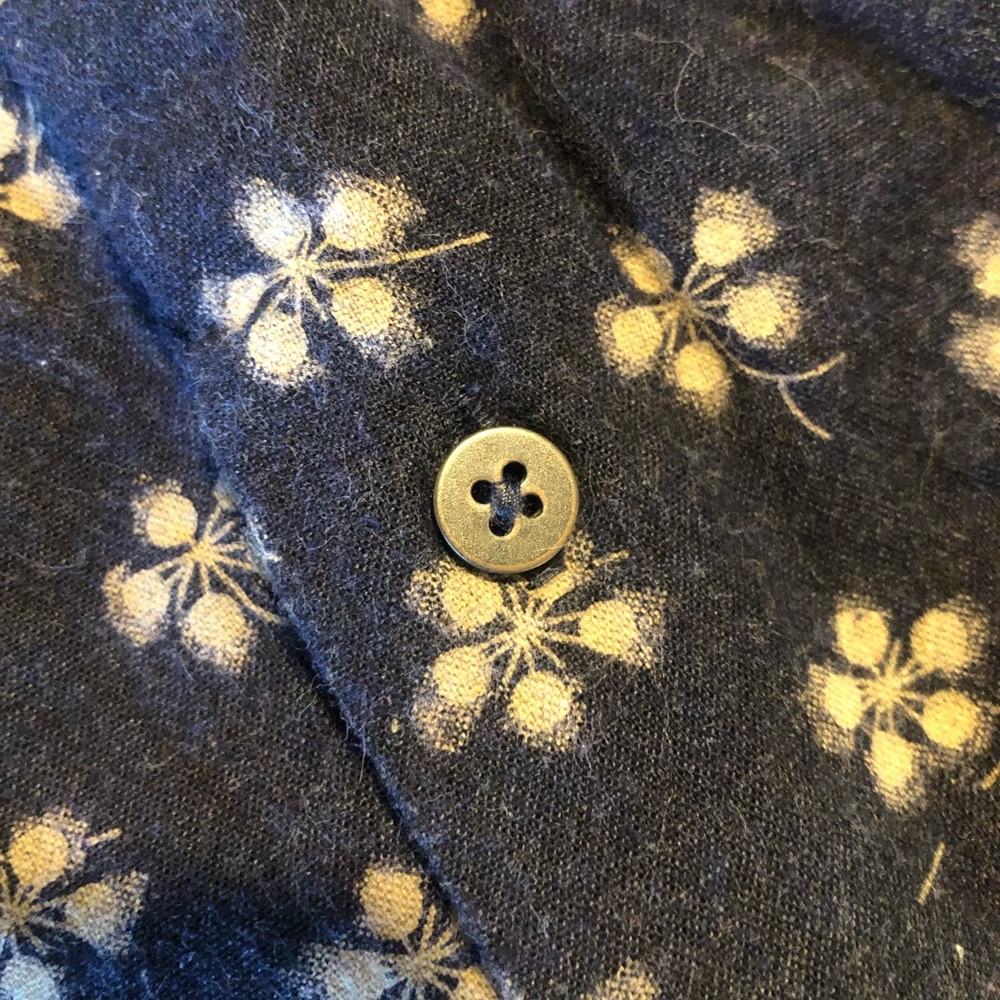 Zara Man Basic Button Down Slim Fit Charcoal Prin… - image 7